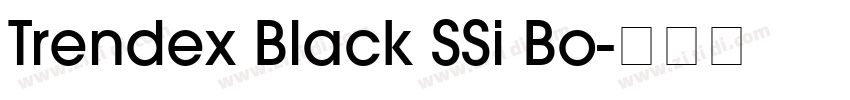 Trendex Black SSi Bo字体转换